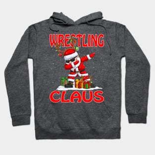 Wrestling Santa Claus Reindeer Christmas Matching Costume Hoodie